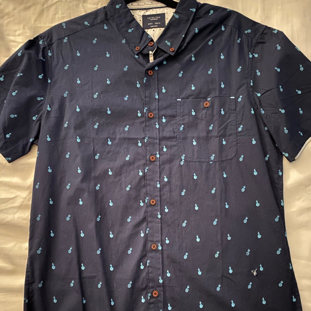 Button up short sleeve men’s